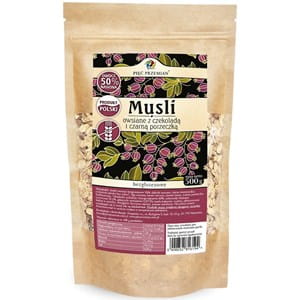 musli owsiane czekoladowe z czarna porzeczką 500 g - pięć przemian.jpg