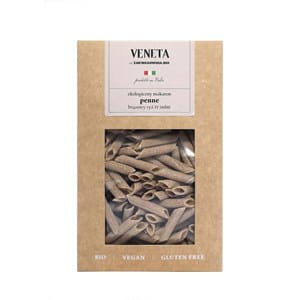 makaron (ryżowy razowy z imbirem) penne bezglutenowy bio 250g - veneta.jpg