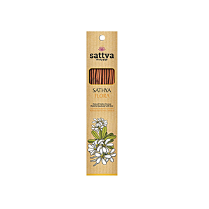 kadzidło indyjskie sathya flora (15 szt.) 30 g - sattva (wellness).png
