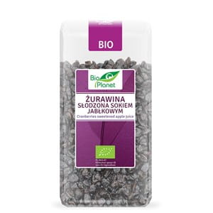 żurawina słodzona sokiem jabłkowym bio 400 g - bio planet.jpg