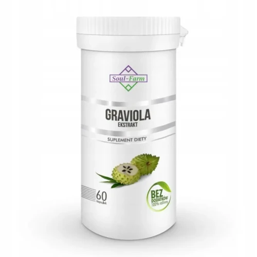 graviola ekstrakt (550 mg) 60 kapsułek - soul farm.webp