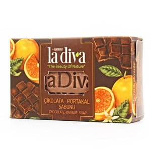 mydło w kostce czekolada i pomarańcza 100 g - la diva.jpg