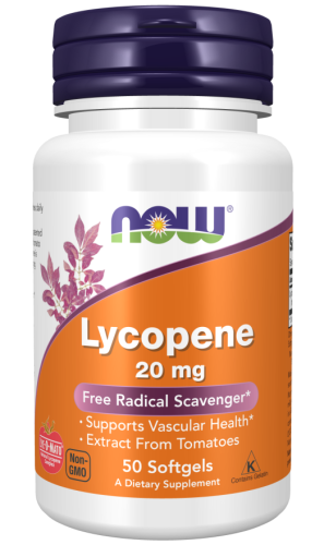 Lycopene, 20 mg - 50 softgels, NOW foods.png