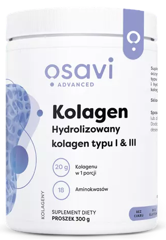 Kolagen Hydrolizowany kolagen typu I &amp; III 300g Osavi
