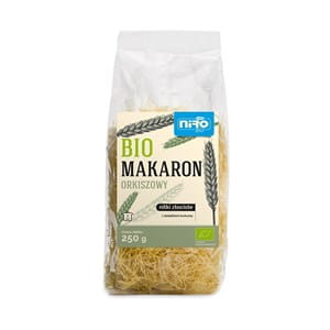makaron (orkiszowy z kurkumą) nitki złociste bio 250 g - niro.jpg