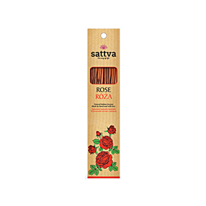 kadzidło indyjskie róża (15 szt.) 30 g - sattva (wellness).png