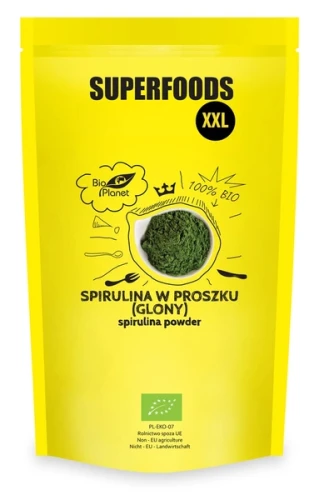 spirulina w proszku (glony) bio 600 g - bio planet.webp