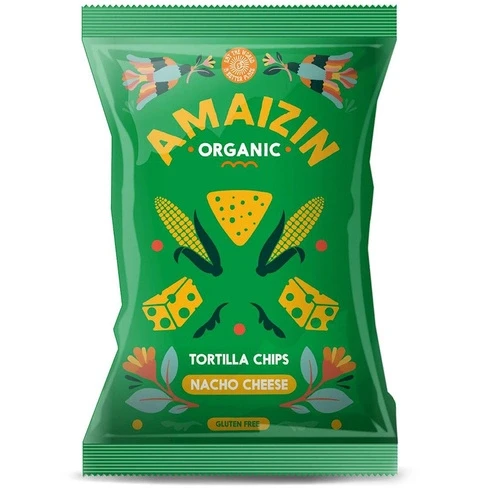 chipsy nachos kukurydziane serowe bezglutenowe bio 150 g - amaizin.webp