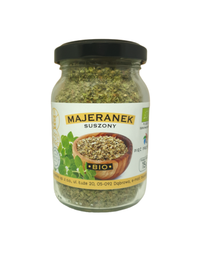 majeranek suszony bio bezglutenowy 15 g pięć przemian.webp