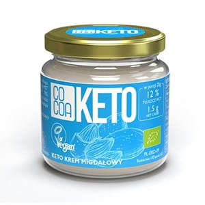 KREM MIGDAŁOWY Z OLEJEM MCT BEZGLUTENOWY KETO BIO - COCOA - 200 g