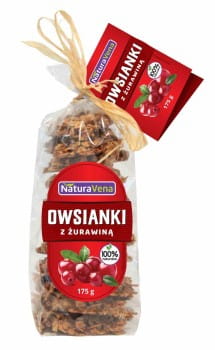 ciastka owsianki z żurawiną 175 g - naturavena.webp
