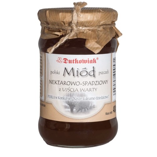 Miód nektarowo- spadziowy - Pasieka Dutkowiak - 400g