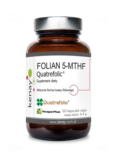 FOLIAN 5-MTHF QUATREFOLIC (aktywny kwas foliowy) Quatrefolic 60 kaps. - KENAY