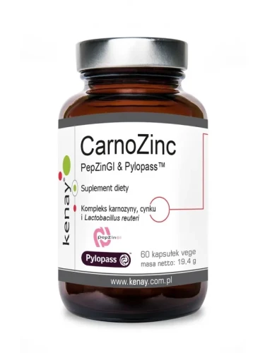 Karnozyna Cynk i Lactobacillus  - 60 kapsułek - KENAY