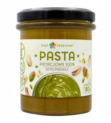 Pasta pistacjowa 100% 180g PIĘĆ PRZEMIAN
