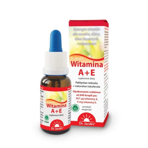 Witamina A+E Krople w Oleju MCT z Kokosa
