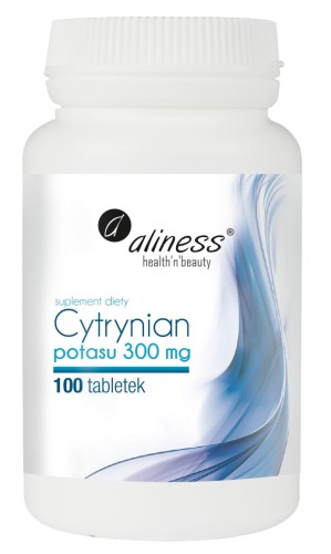 Cytrynian Potasu 300 mg, Aliness - 100 Vege tab.