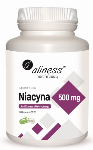 Niacyna 500mg, Aliness - 100 kaps. VEGE