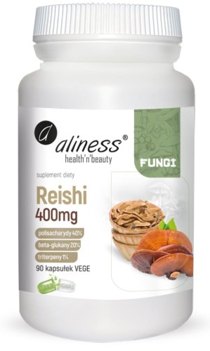 Reishi 400 mg, Aliness - 90 Vege caps.
