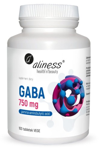 GABA 750 mg, Aliness - 100 Vege tabs