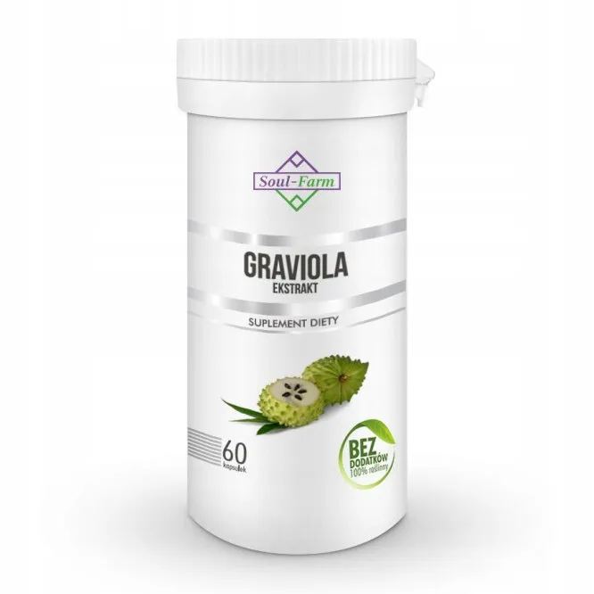 graviola ekstrakt (550 mg) 60 kapsułek - soul farm.webp
