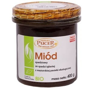 miód spadziowy ze spadzi iglastej bio 400 g - pasieka pucer.jpg