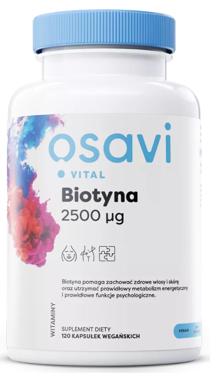 Biotyna 2500 μg 120 kapsułek Osavi