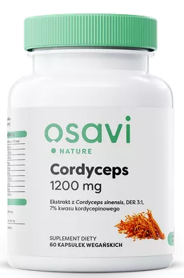 Cordyceps 1200 mg 60 kapsułek Osavi