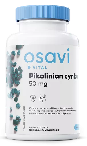 Pikolinian cynku 50 mg 120 kapsułek Osavi