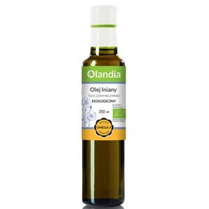 olej lniany tłoczony na zimno bio 250 ml - olandia.jpg