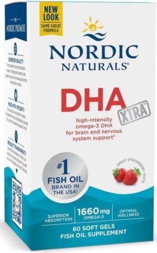 DHA Xtra, 1660mg Strawberry - 60 softgels Nordic Naturals.webp