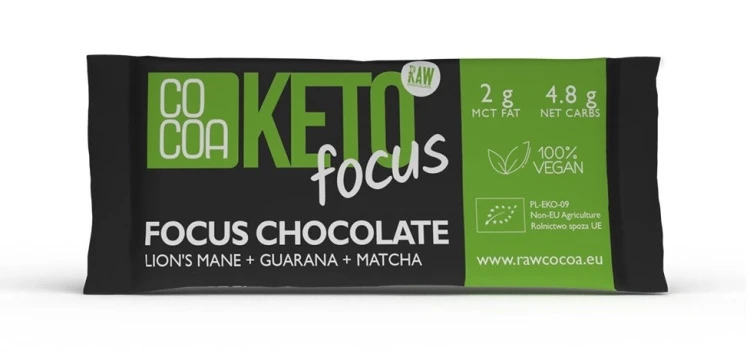 CZEKOLADA FOCUS KETO BIO  - COCOA - 40 g