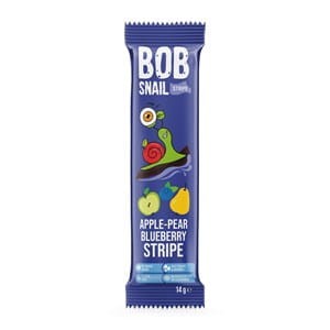 przekąska stripe jabłko - gruszka - borówka bez dodatku cukru bezglutenowa 14 g - bob snail.jpg