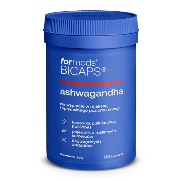 BICAPS ASHWAGANDHA 10% witanolidów  60 kapsułek ForMeds