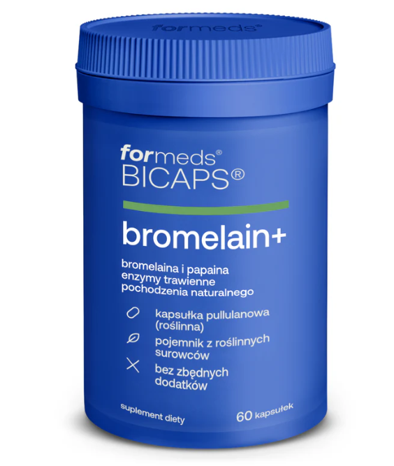 BICAPS BROMELAIN+ 60 kapsułek ForMeds