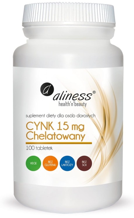 Cynk Chelatowany 15 mg, Aliness - 100 tab.