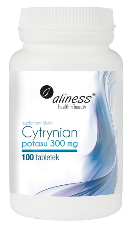 Cytrynian Potasu 300 mg, Aliness - 100 Vege tab.