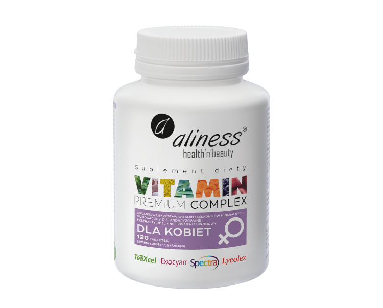 Premium Vit. Complex dla kobiet, Aliness - 120 tabl.