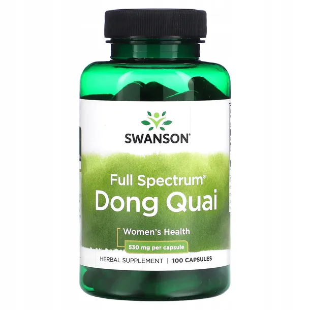 swanson, full spectrum dong quai, 530 mg, 100 capsules.webp