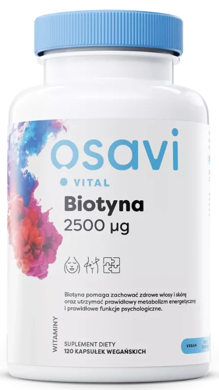 Biotyna 2500 μg 120 kapsułek Osavi