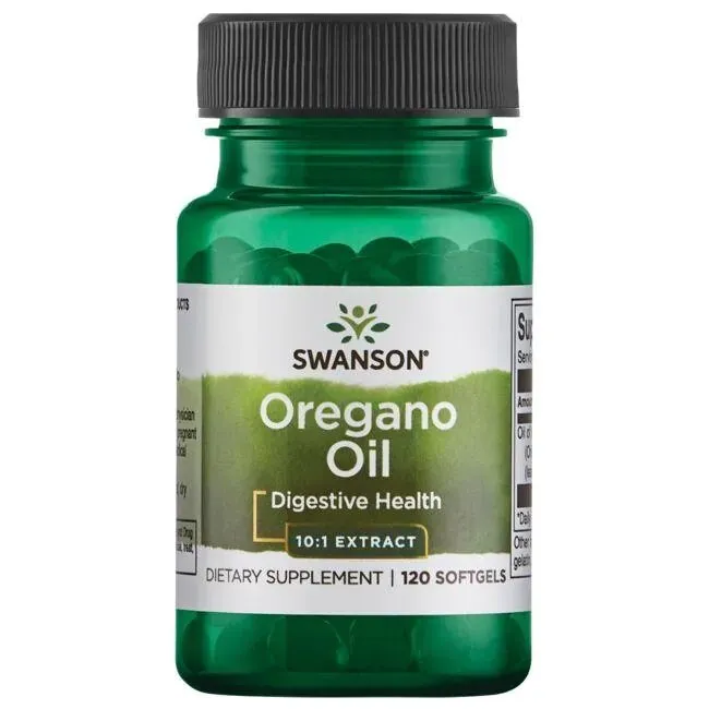 swanson - olejek z oregano 10 1, ekstrakt 150 mg, 120 kaps..webp