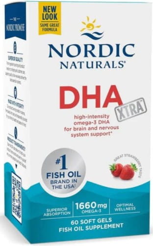 DHA Xtra, 1660mg Strawberry - 60 softgels Nordic Naturals.webp