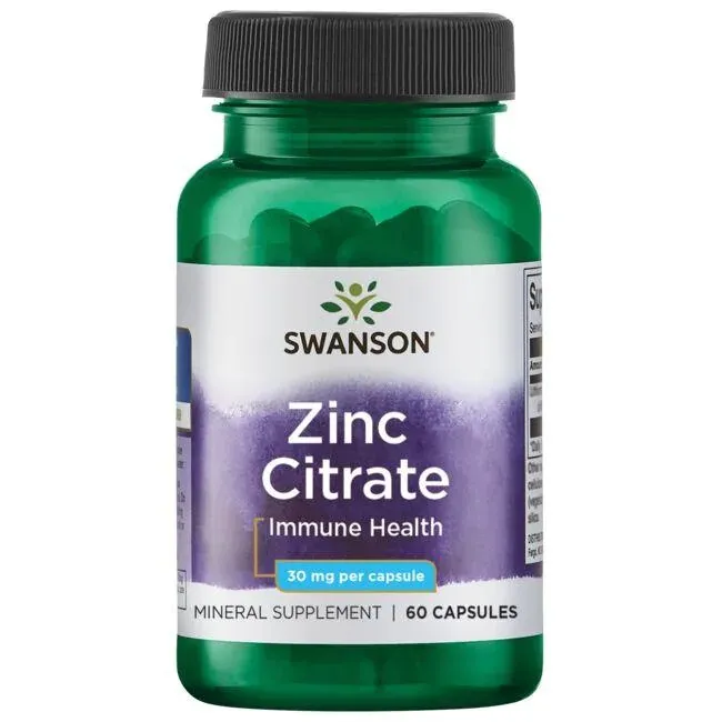 swanson, cytrynian cynku, 30 mg, 60 kaspułek.webp