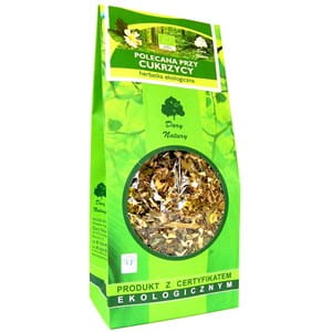 herbatka polecana przy cukrzycy bio 150 g - dary natury.jpeg