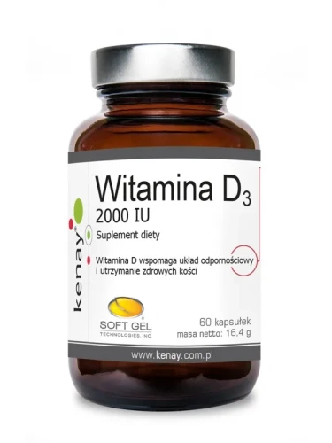 WITAMINA D3 2000 60 kaps. - KENAY