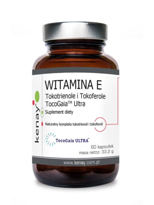 WITAMINA E Tokotrienole i Tokoferole TocoGaia™ Ultra (60 kapsułek) - KENAY
