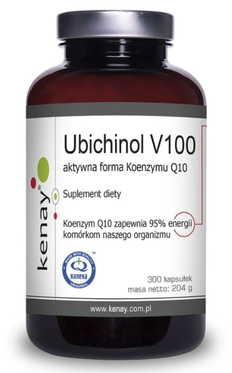 Ubichinol V100 aktywna forma Koenzymu Q10 (300 kaps.) KENAY