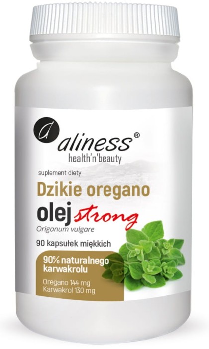 Dzikie Oregano Strong Olej 100%, Aliness - 90 kaps.