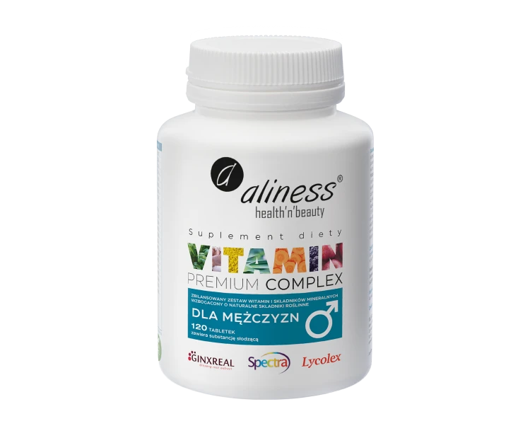 Premium Vit. Complex dla mężczyzn, Aliness - 120 tab.