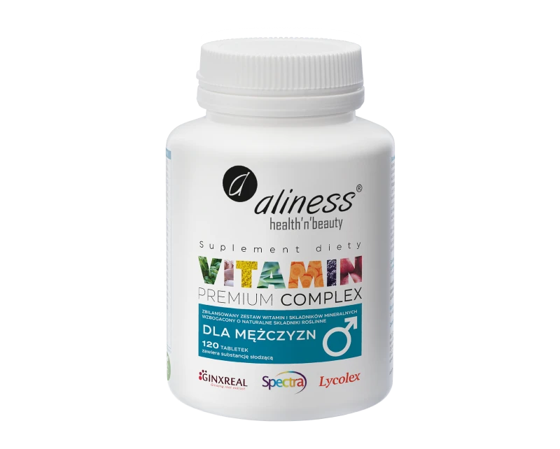 Premium Vit. Complex dla mężczyzn, Aliness - 120 tab.